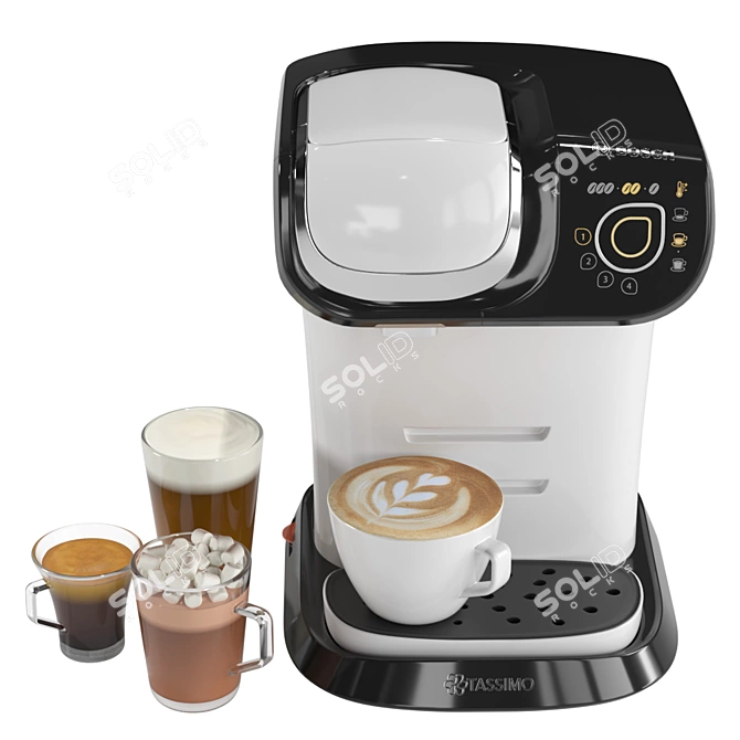 Bosch Tassimo: Ultimate Capsule Coffee Maker 3D model image 6