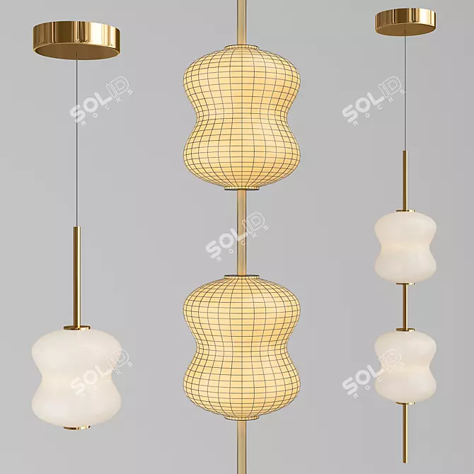 ALDA Modern Design Lamps 3D model image 2