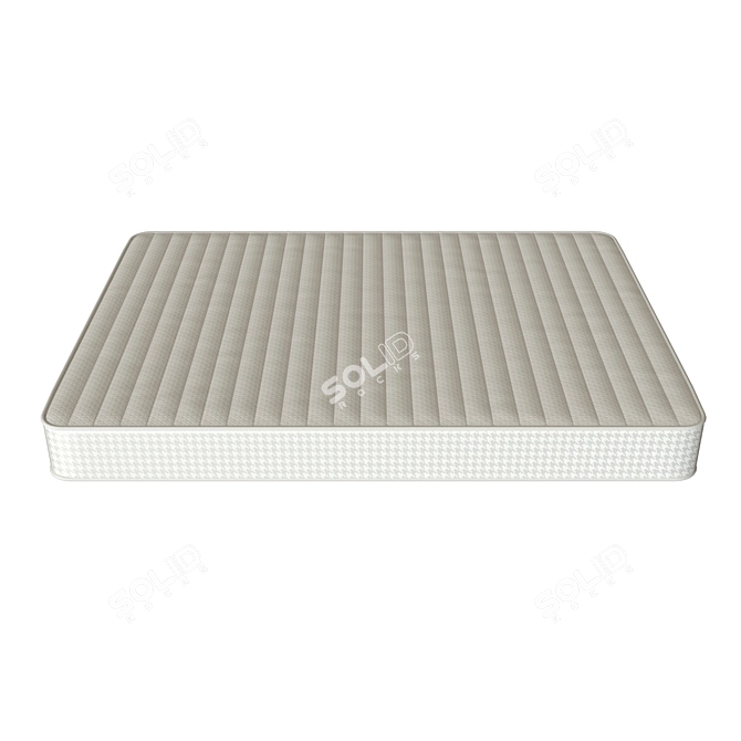 Luxury Queen Contour Mattress 3D model image 2