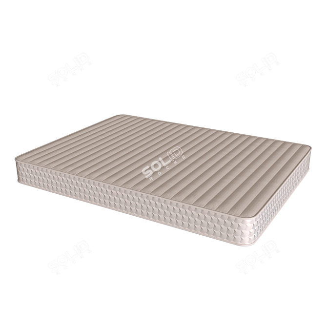 Luxury Queen Contour Mattress 3D model image 3