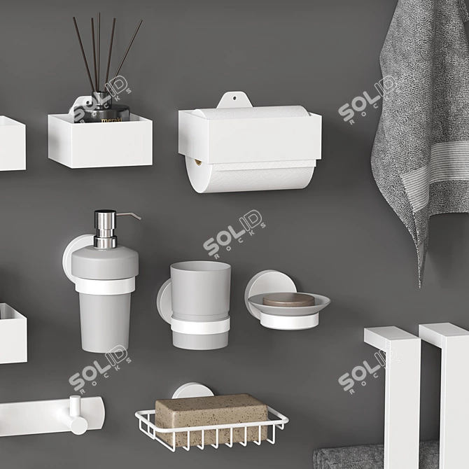 All-in-One Bathroom Set 3D model image 4