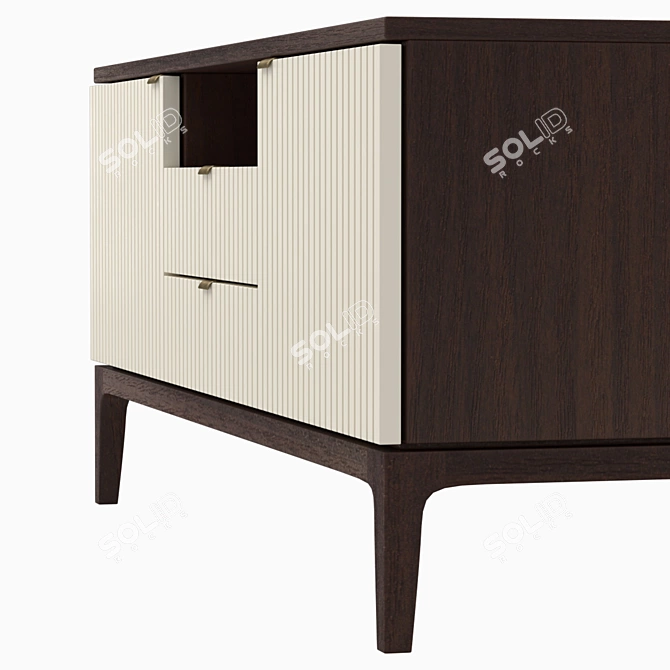 Elegant TV Cabinet with Customizable Finish 3D model image 5