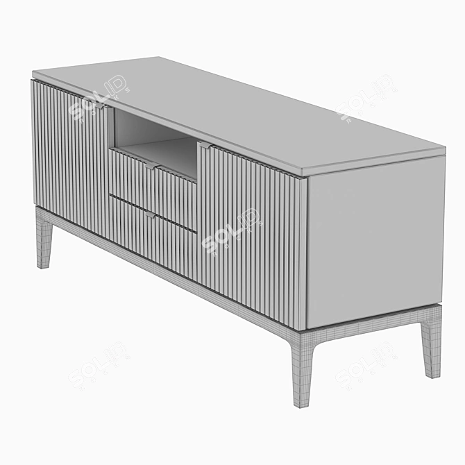 Elegant TV Cabinet with Customizable Finish 3D model image 6