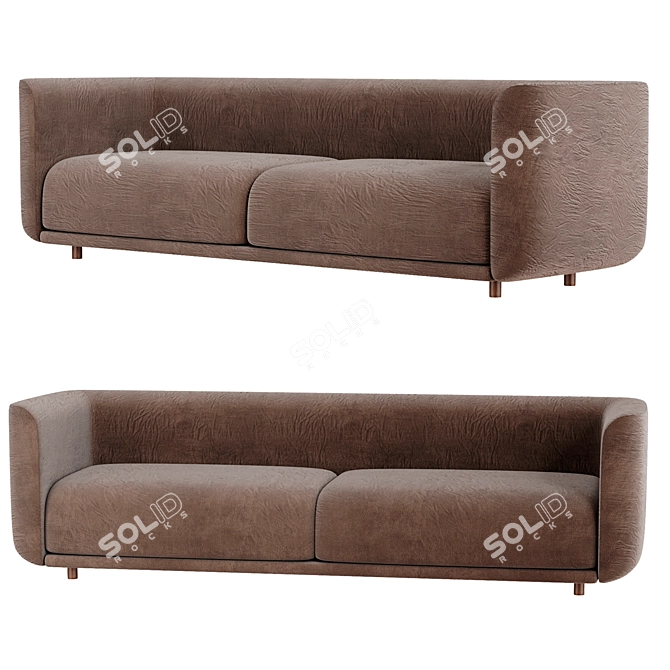 Modern Fat Tulip Sofa 3D model image 2