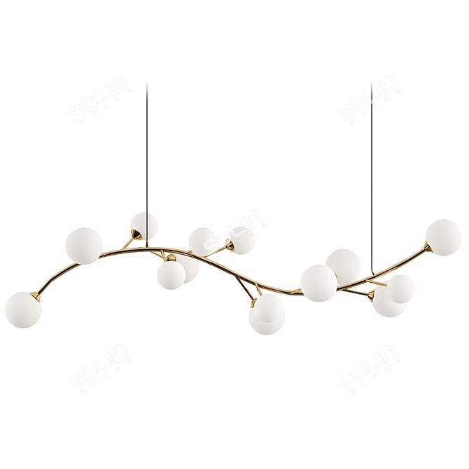 Elegant Dorotea Design Lamp 3D model image 1