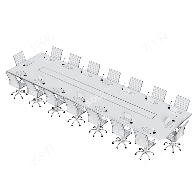  Modern Conference Table 2015 3D model image 4