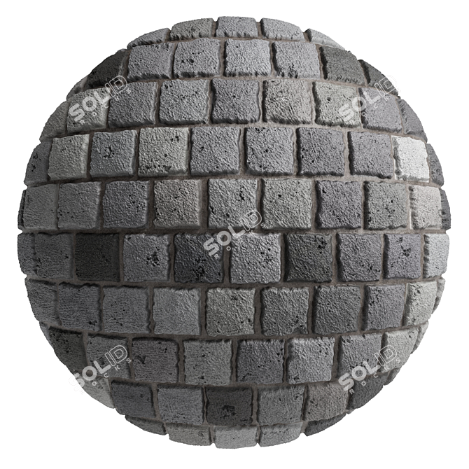 Wild Slate Stone Wall Decor 3D model image 2