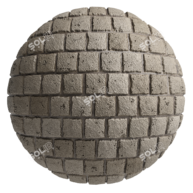 Wild Slate Stone Wall Decor 3D model image 4