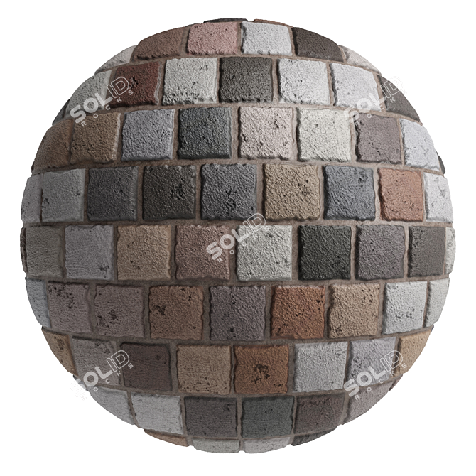WildStone Decor Pack - High-Resolution Stone Wall Material 3D model image 4
