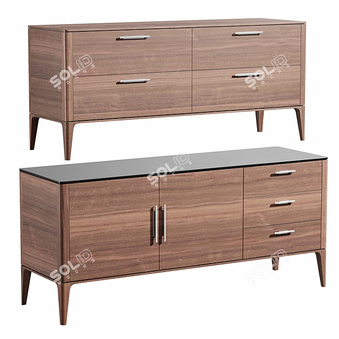 Elegant Tosconova Lungarno Dresser & Sideboard 3D model image 1