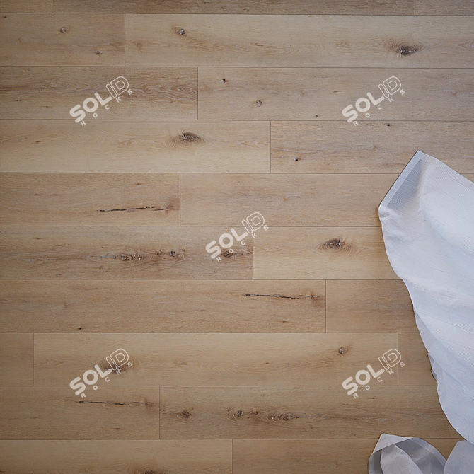 Gossamer Oak Plank Flooring 3D model image 2