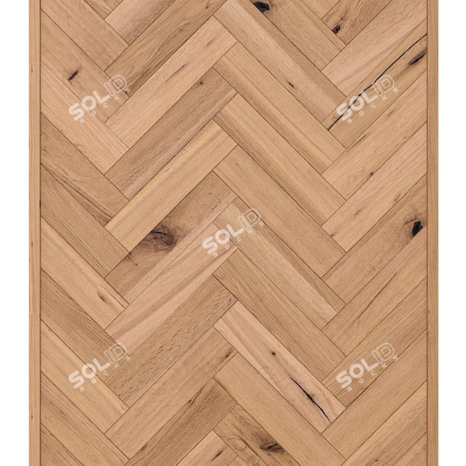 Pasilla Pine Handcrafted Decor Panel 3D model image 2