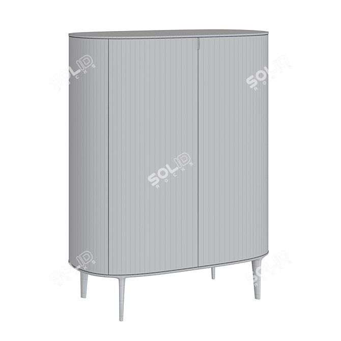 Elegant Poliform Symphony Buffet 3D model image 3