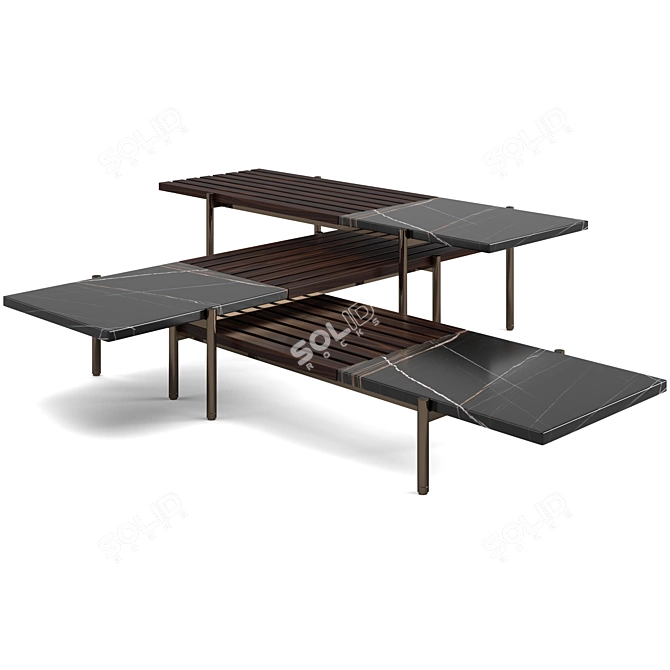 Modern Minotti Superquadra Coffee Tables 3D model image 3