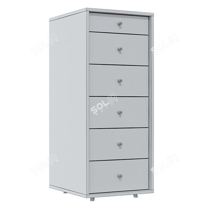 Stylish Chest of Drawers for Organized Living 3D model image 2