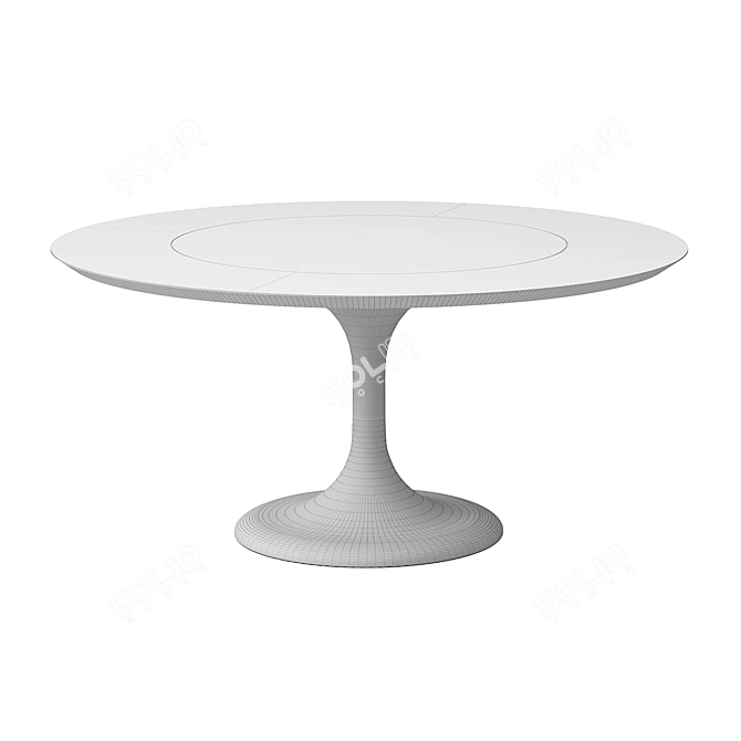 Apriori T Oval Dining Table 3D model image 2