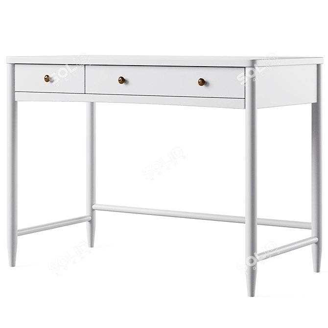 Hampshire Kids Desk - Stylish and Functional 3D model image 4