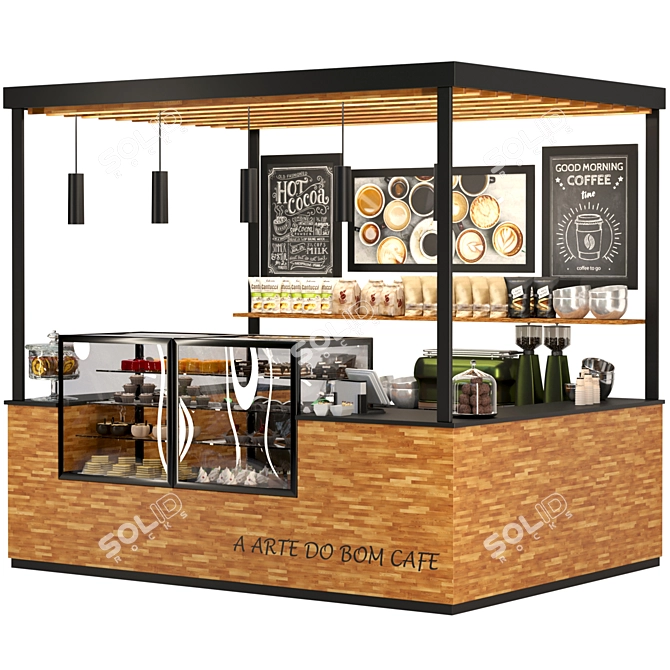 Title: Coffee Dot: Cafe, Bar, Restaurant Design Set 3D model image 2