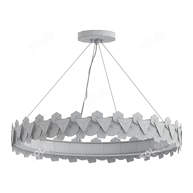 Sleek and Modern NOLA Pendant Light 3D model image 2