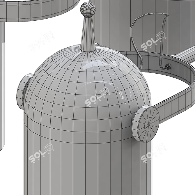Sleek Bullet Design-Lamp 3D model image 3