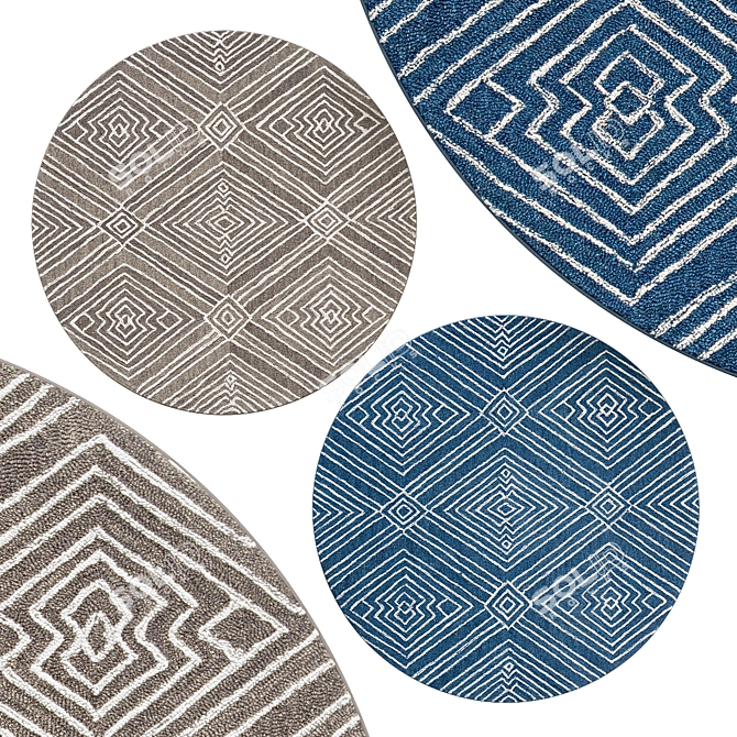 Elegant Circle Rugs | No. 259 3D model image 1