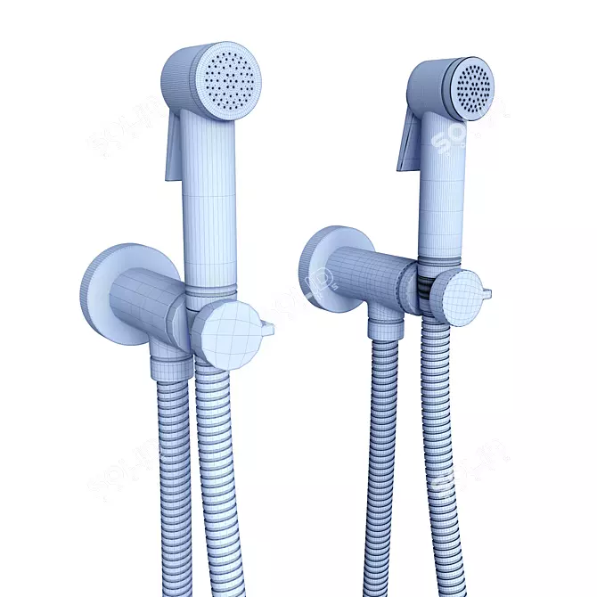 Luxury Sanitary Shower Set 3D model image 3