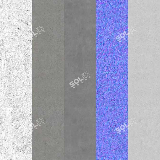 Seamless Decorative Stucco 3D model image 5