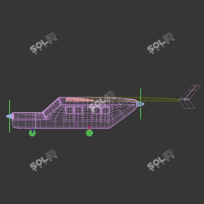 Skymaster Maize - Classic Cessna 3D model image 6