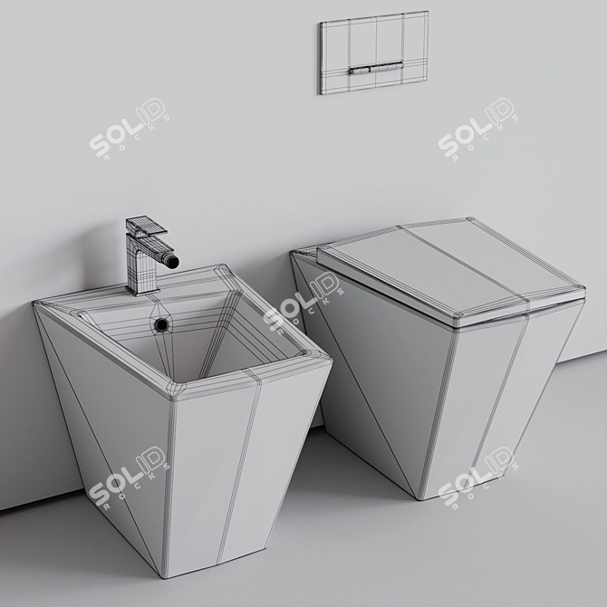 Olympia Crystal - Elegant Bathroom Upgrade 3D model image 7