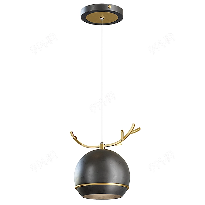 Elegant Wendy Pendant Lamp by Lampatron 3D model image 2