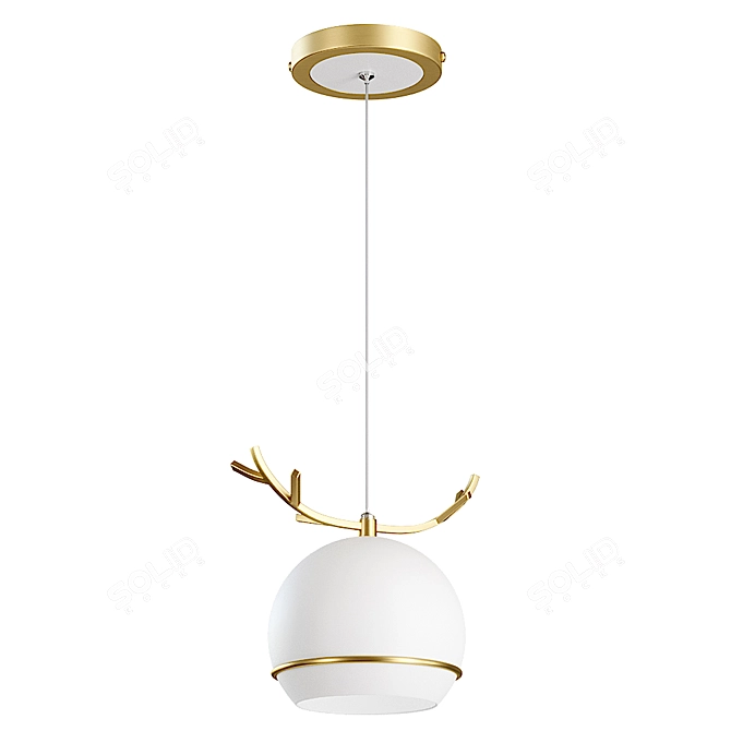 Elegant Wendy Pendant Lamp by Lampatron 3D model image 3