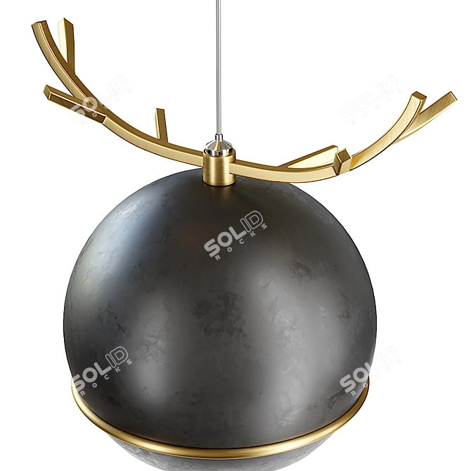 Elegant Wendy Pendant Lamp by Lampatron 3D model image 4