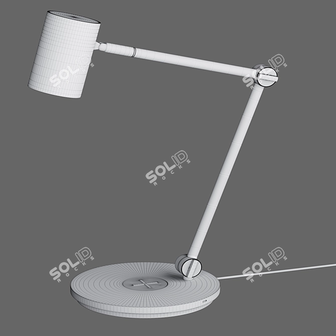 Modern Wireless Charging Table Lamp 3D model image 8
