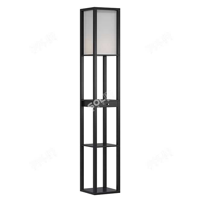 Woodruff LSP-0333: Sleek Floor Lamp 3D model image 1