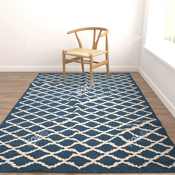 Versatile Rug Set: 6 Options in 3D 3D model image 2