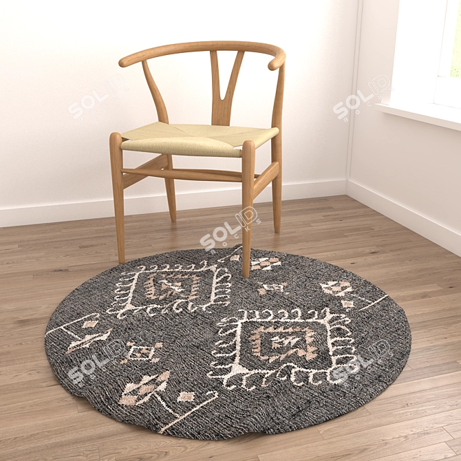 Versatile Rug Set - 8 Varying Designs 3D model image 2