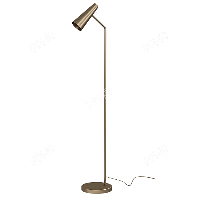 Sleek Peak Floor Lamp 3D model image 1