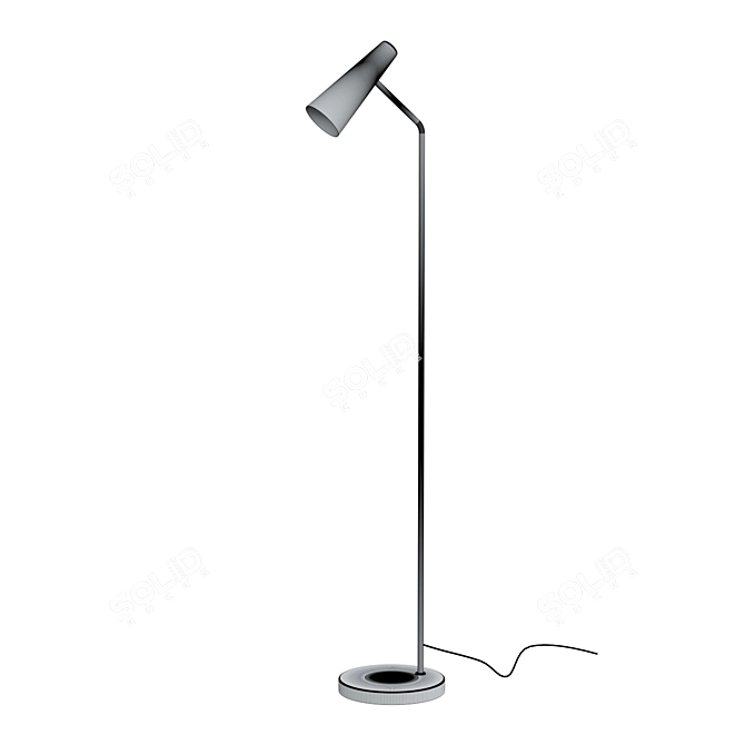 Sleek Peak Floor Lamp 3D model image 2