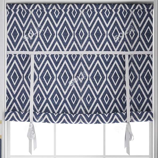 Premium Polygonal Model Curtain 3D model image 5