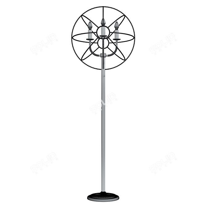 Industrial Style Floor Lamp by Loft It 3D model image 2