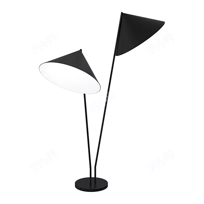 Sleek Floor Lamp, Model Lampada 3D model image 1