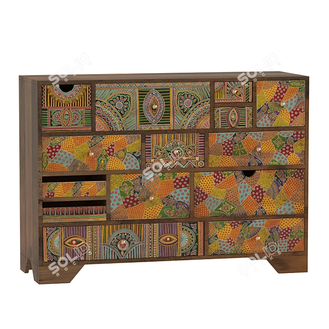 Paradise Sideboard: Elegant and Functional 3D model image 2