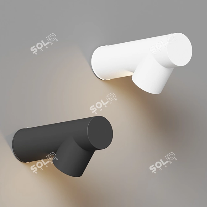 Sleek LED Wall Sconces 3D model image 2