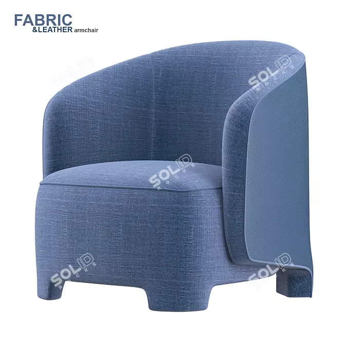 Contemporary TARU Armchair: Stylish Comfort 3D model image 1