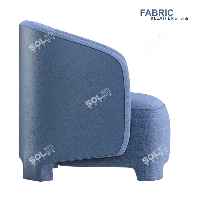 Contemporary TARU Armchair: Stylish Comfort 3D model image 3