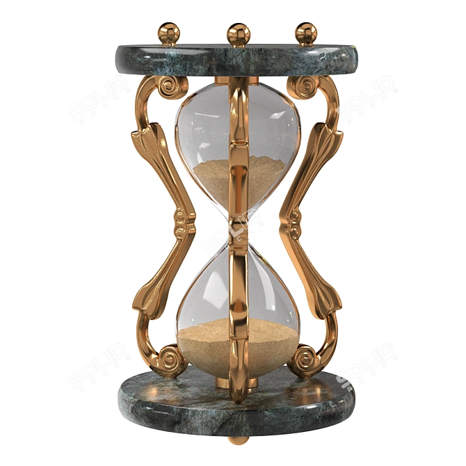 Elegant V-Ray Hourglass 3D model image 1