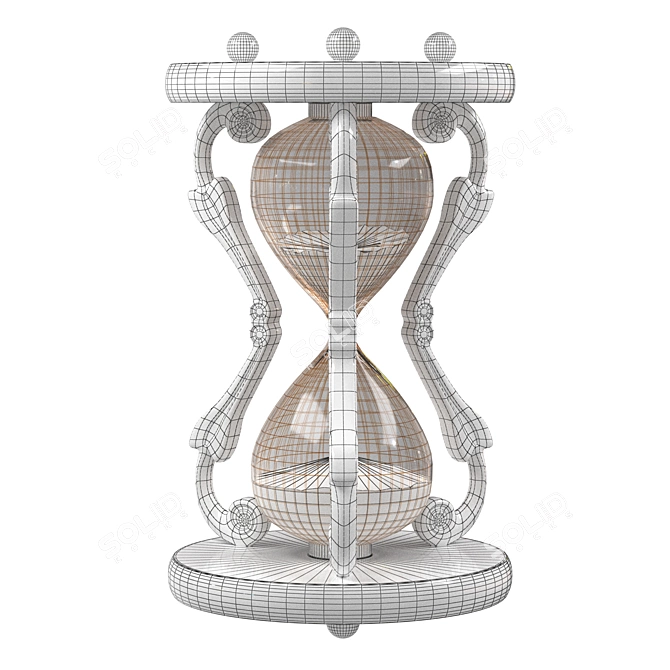Elegant V-Ray Hourglass 3D model image 3