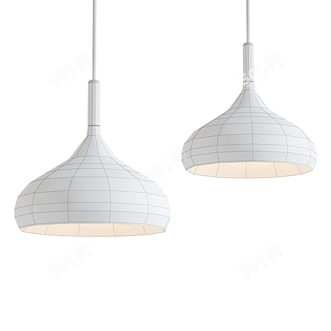 Ethereal Macaroon Hanging Lamp 3D model image 2