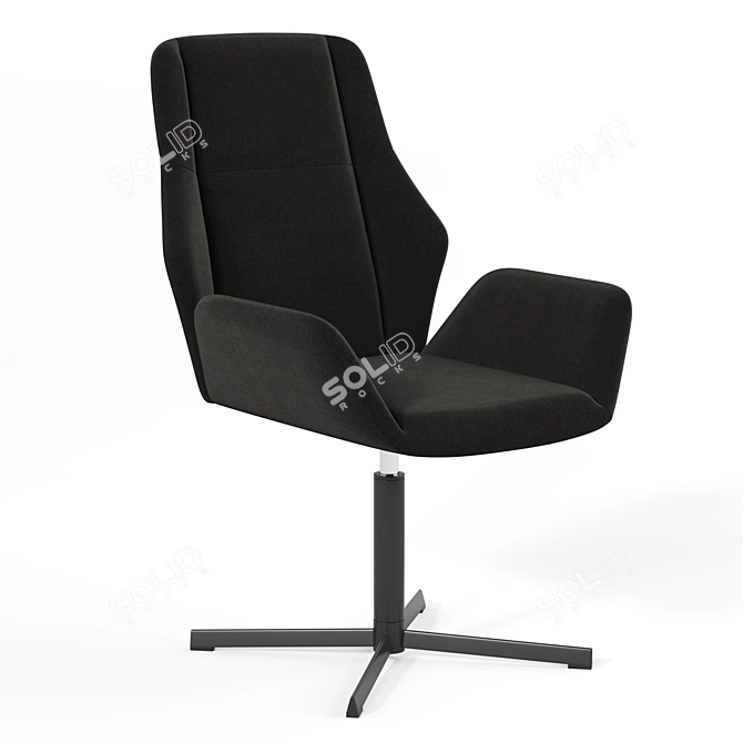 Ergonomic Office Swivel Armchair 3D model image 1