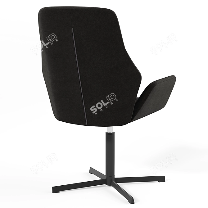 Ergonomic Office Swivel Armchair 3D model image 2